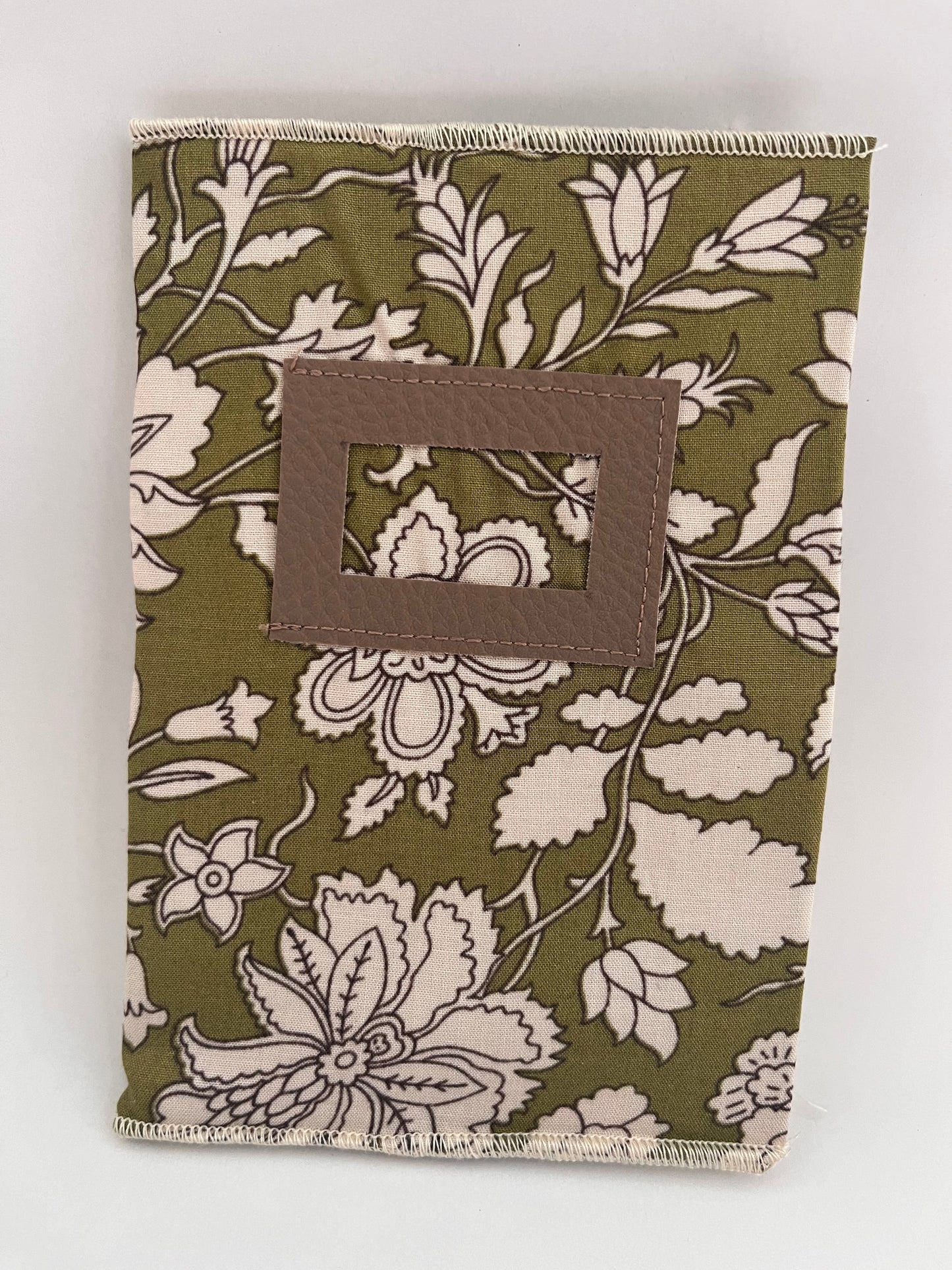 Carnet couverture en tissu imprimé blockprint - Frida