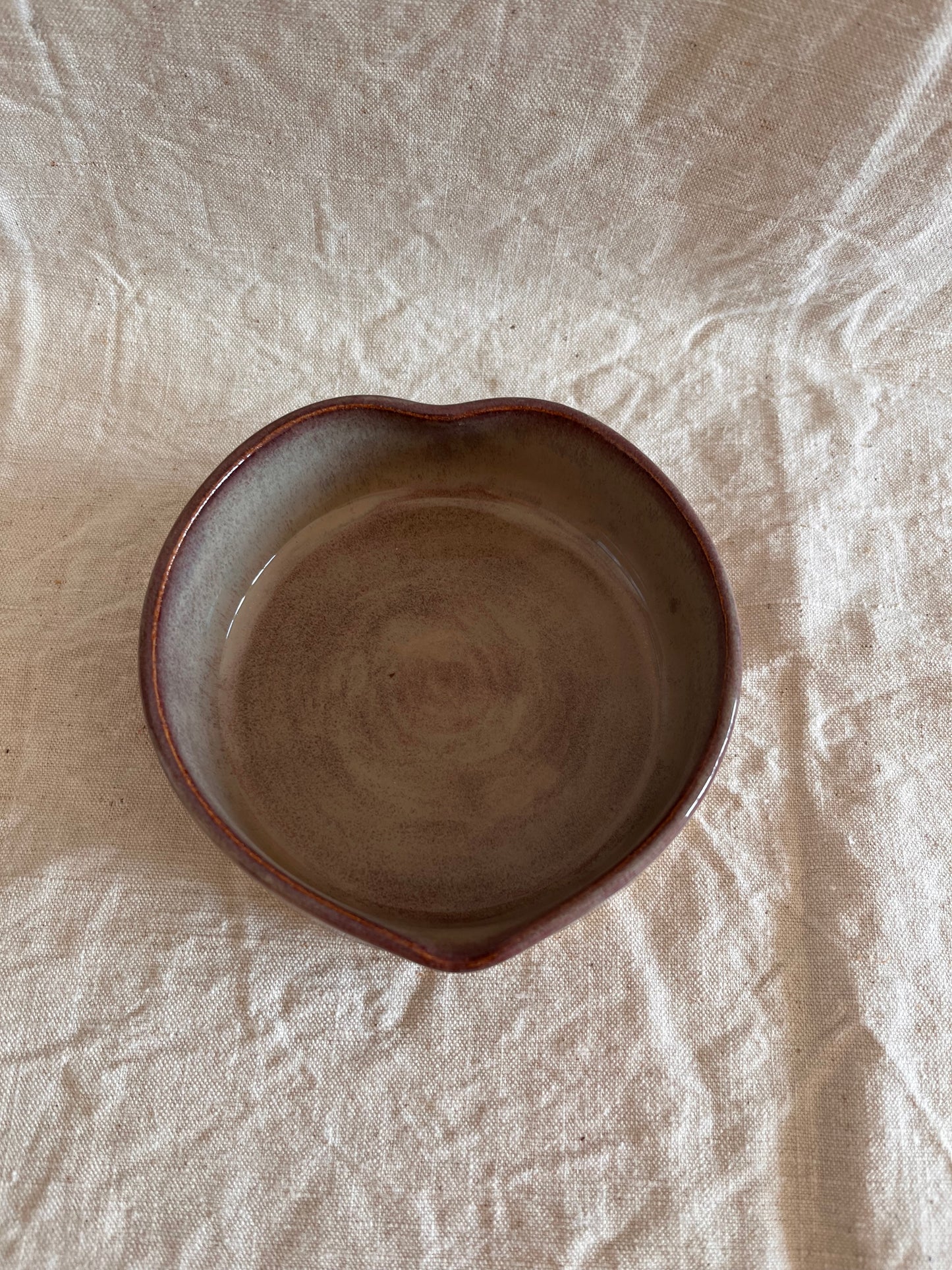 Coupelle cœur en grès